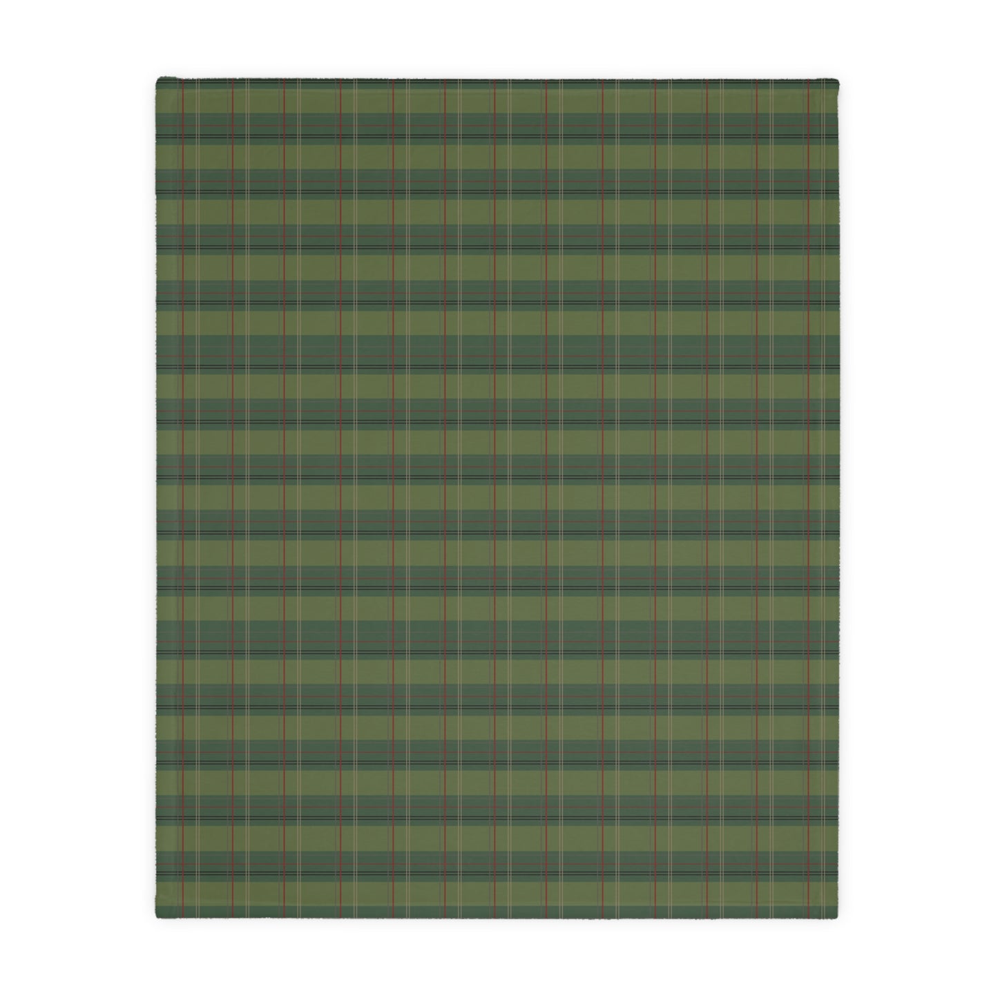 Pimento Plaid Velveteen Microfiber Blanket