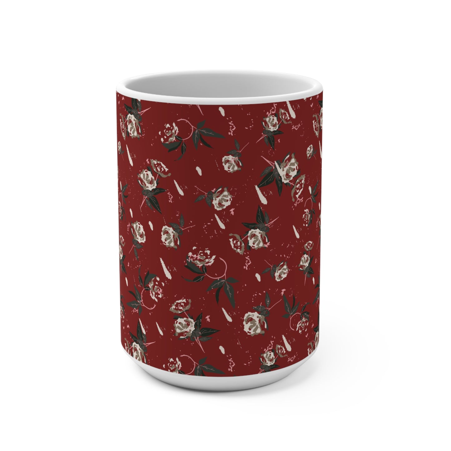 Christmas Rose Mug 15oz