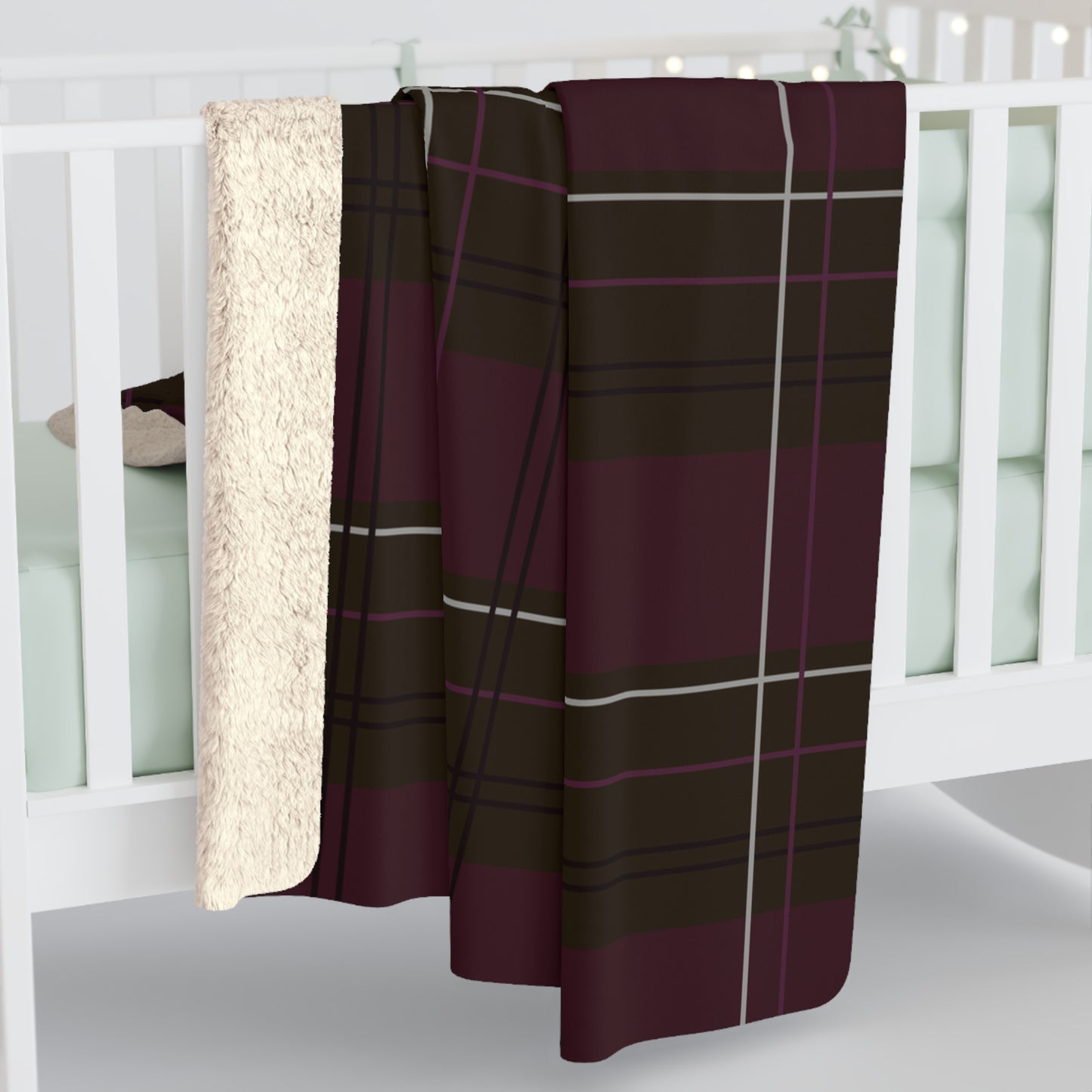 Scholar's Plaid Sherpa Fleece Blanket