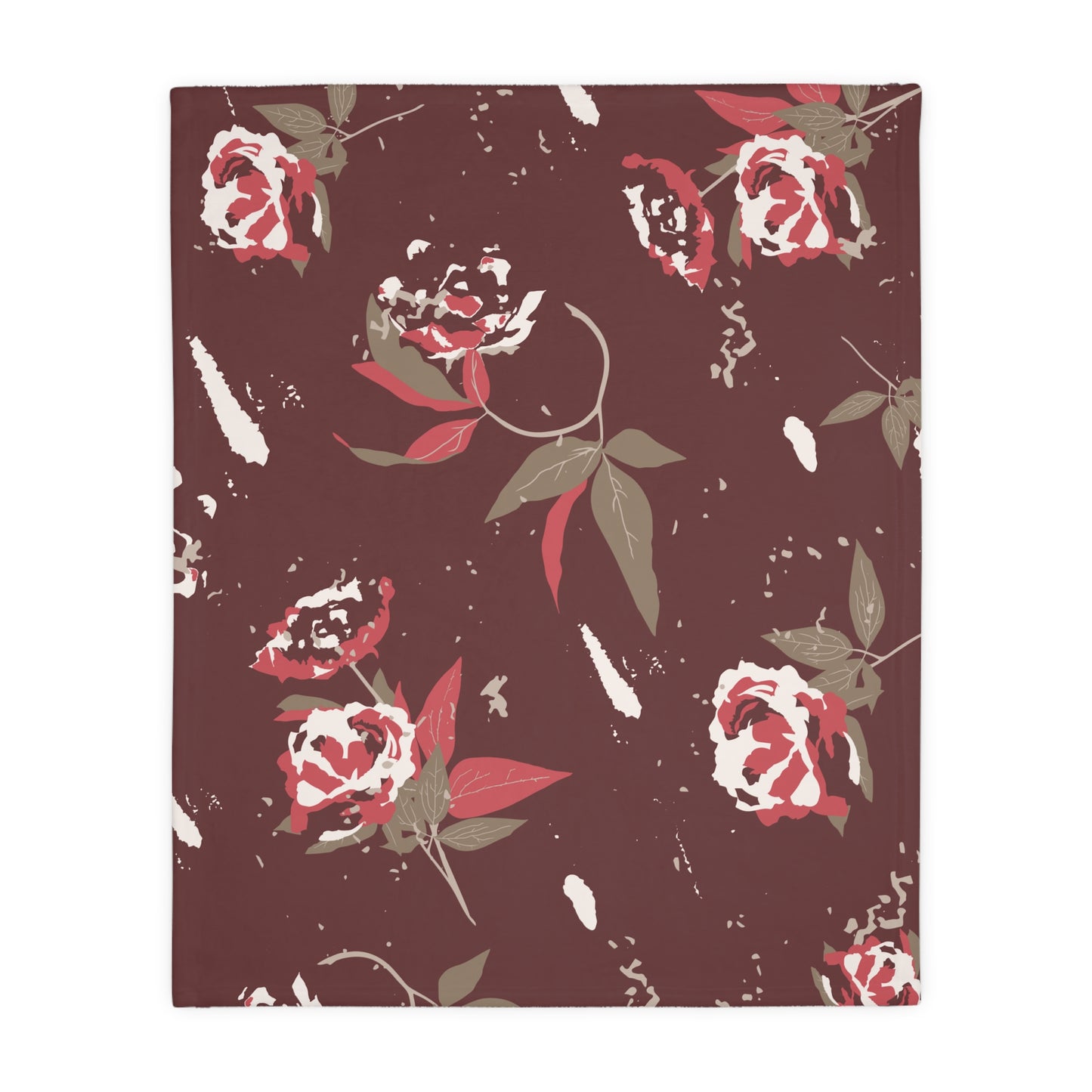 Harvest Rose Velveteen  Blanket