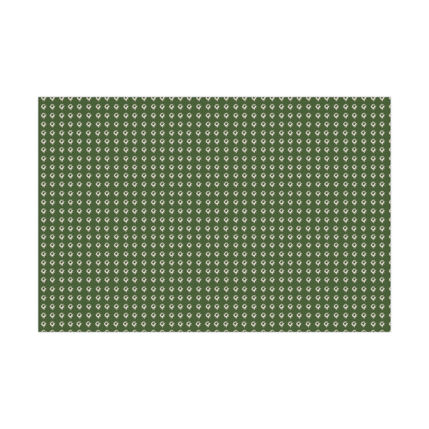 Forest Green Geo Star Gift Wrap Papers