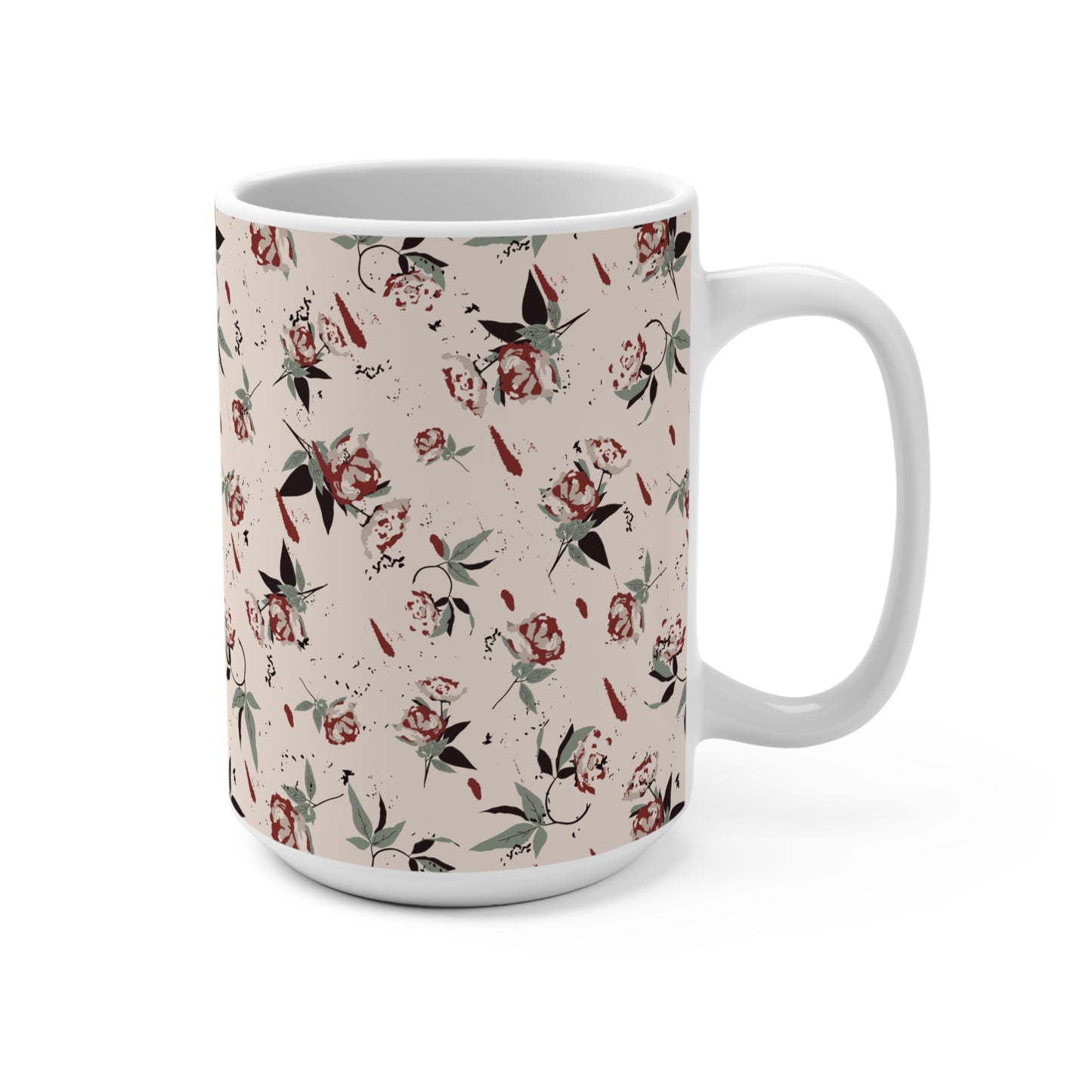 Marzipan Rose Mug 15oz