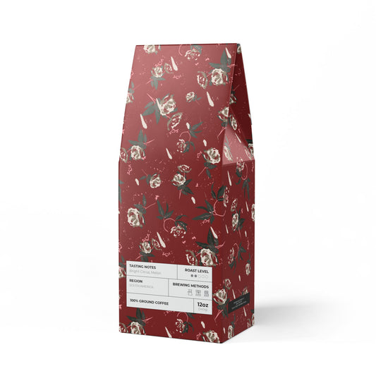 Colombia Single Origin Coffee (Light-Medium Roast) : Christmas Rose Print