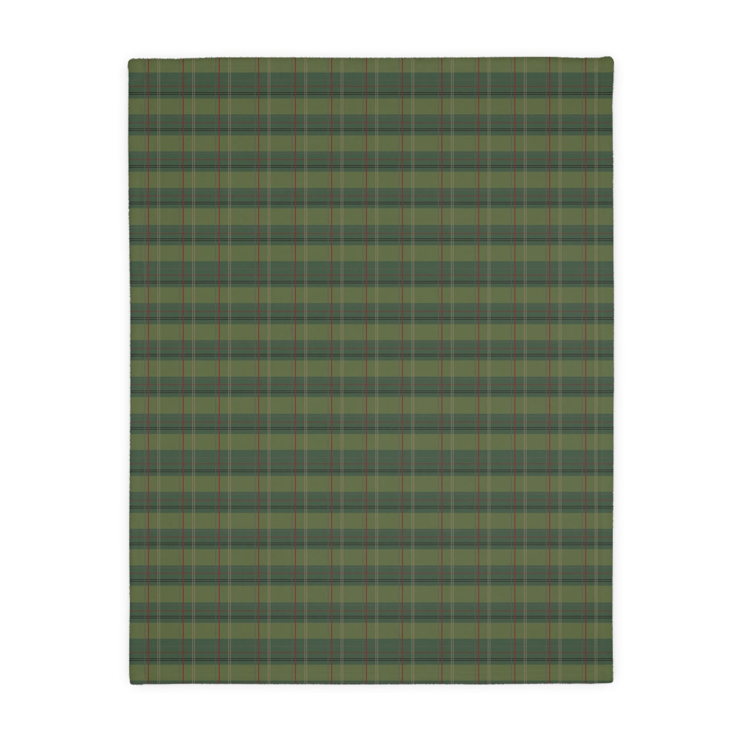 Pimento Plaid Velveteen Microfiber Blanket