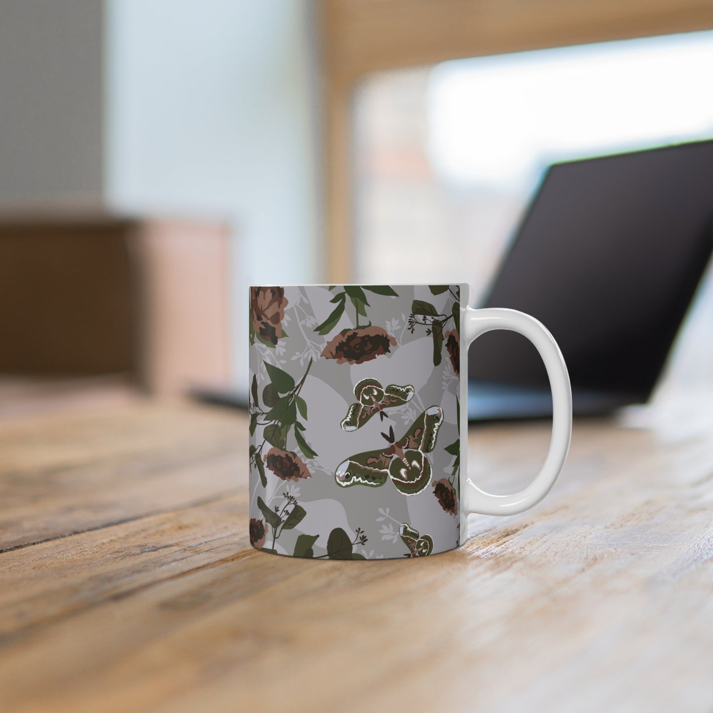 Green Moth Mug 11oz