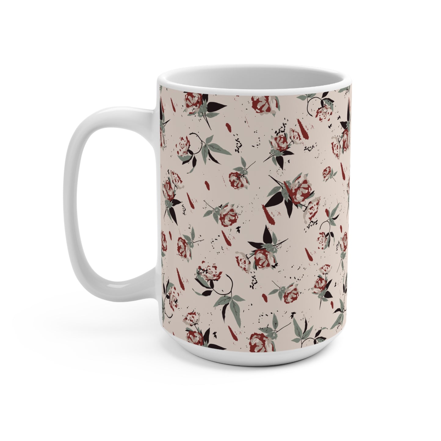 Marzipan Rose Mug 15oz