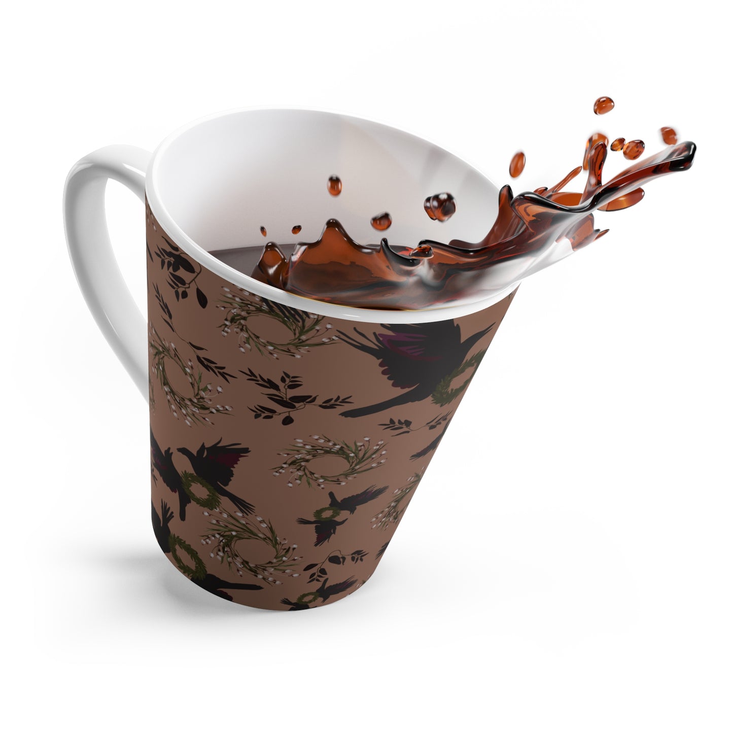 Latte Mug : Autumn Rave print