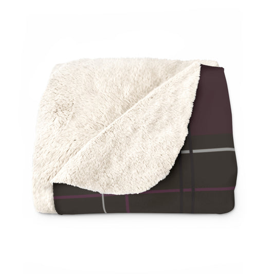 Scholar's Plaid Sherpa Fleece Blanket