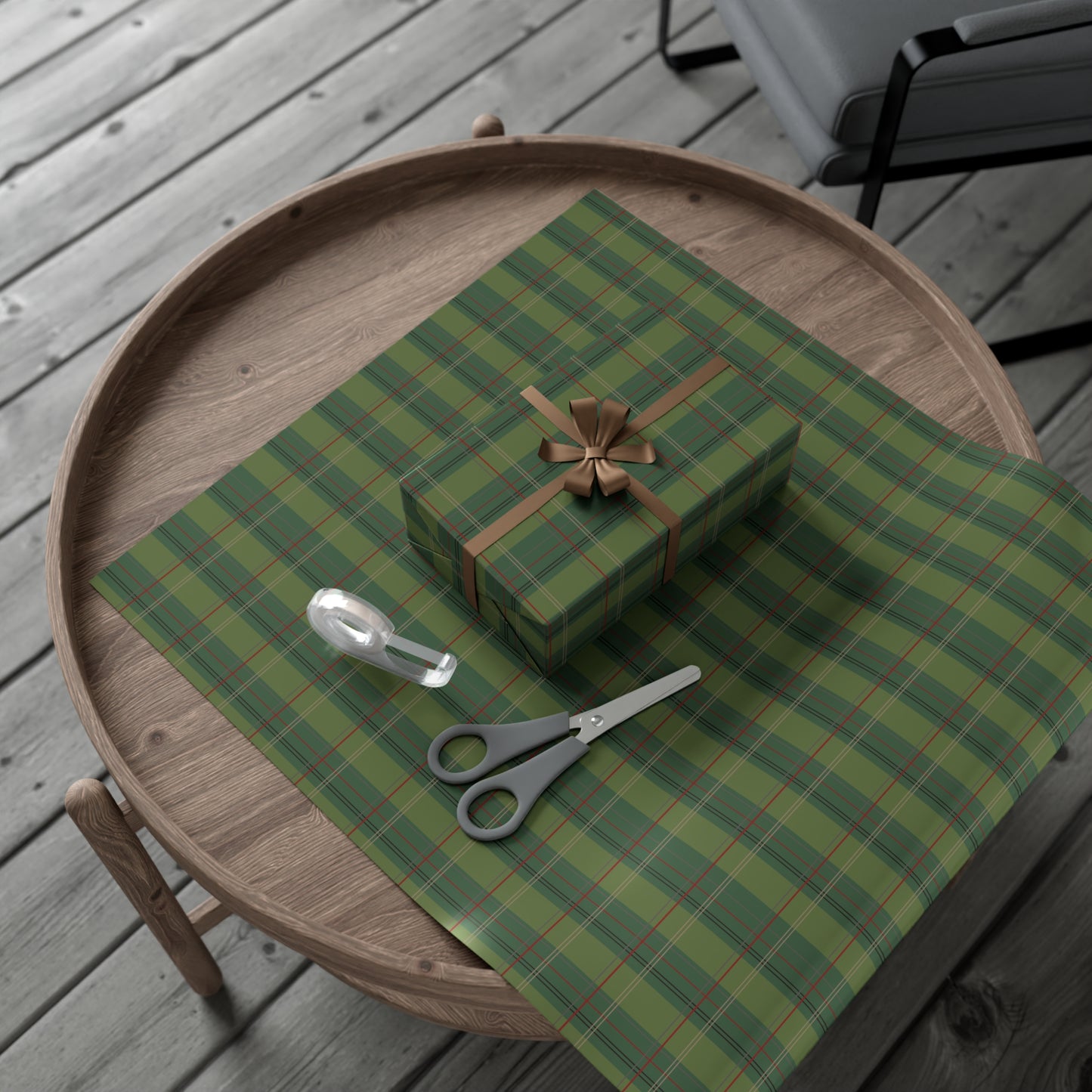 Gift Wrap Papers : Pimento Plaid Print