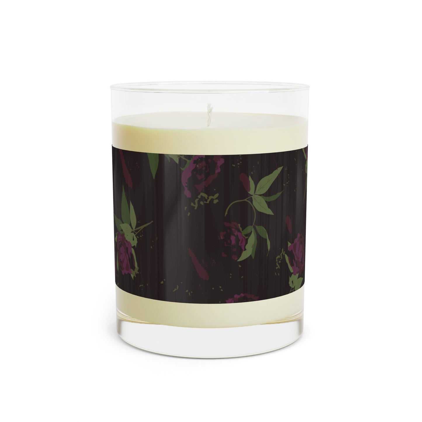 Black Rose Scented Candle - Full Glass, 11oz