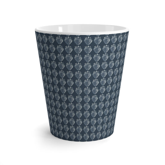 Charming Heart Latte Mug - Bluejean Berry print