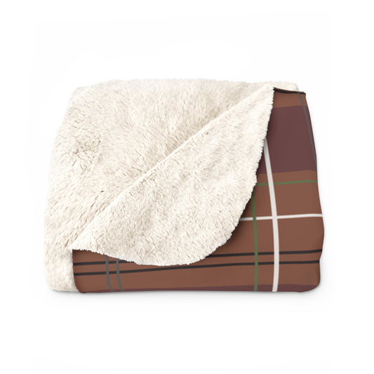 Harvest Plaid Sherpa Fleece Blanket