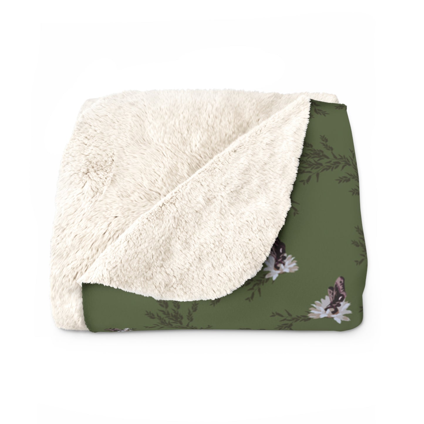 Autumn Daisy Sherpa Fleece Blanket