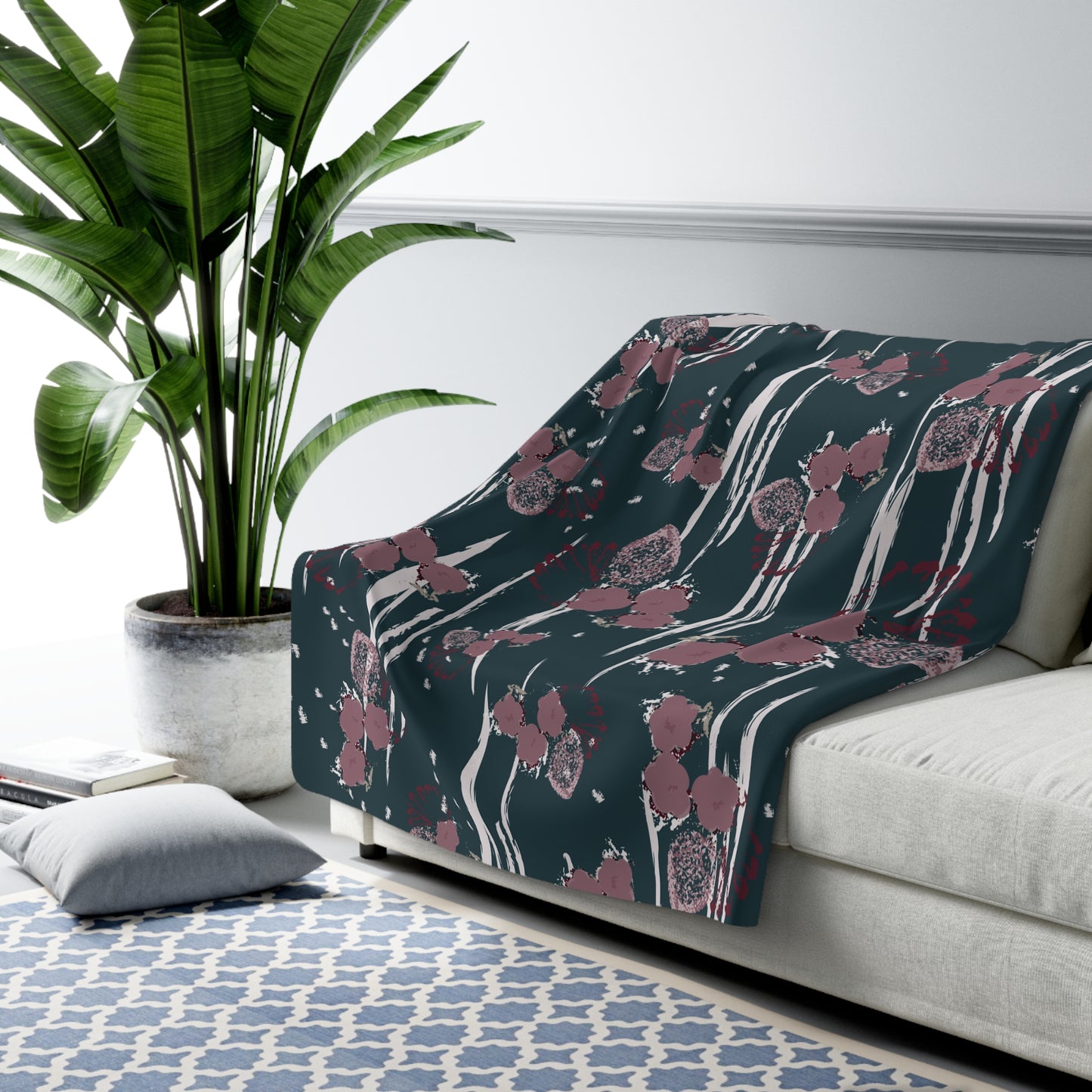 Winterberry Sherpa Fleece Blanket