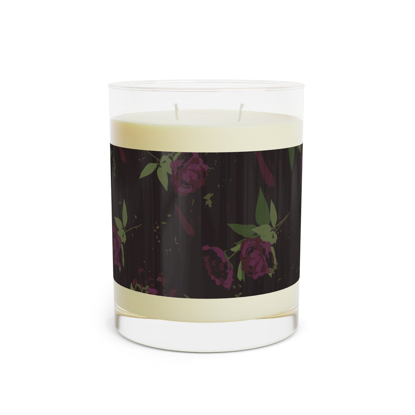 Black Rose Scented Candle - Full Glass, 11oz