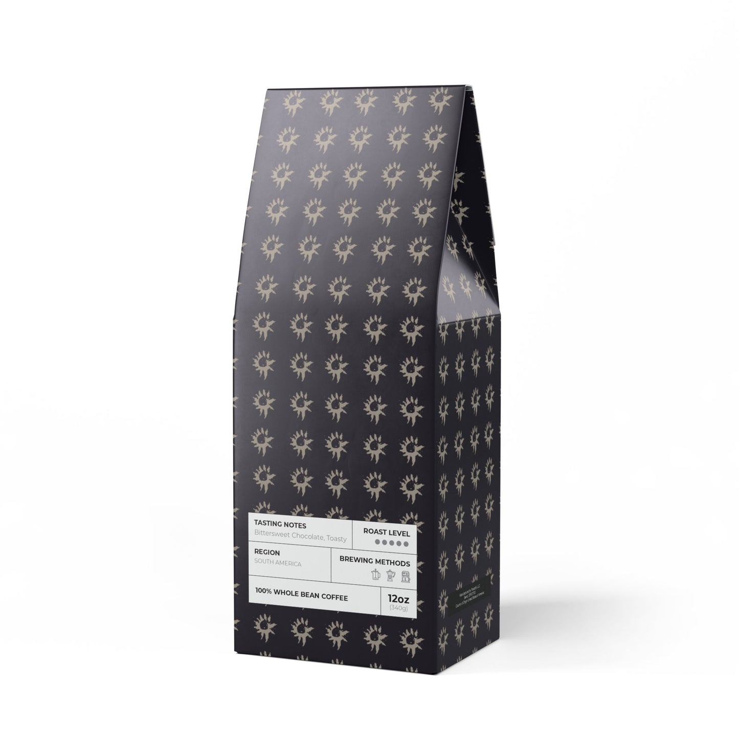 Bitterroot Coffee Blend (Dark French Roast) : Black Geo Star