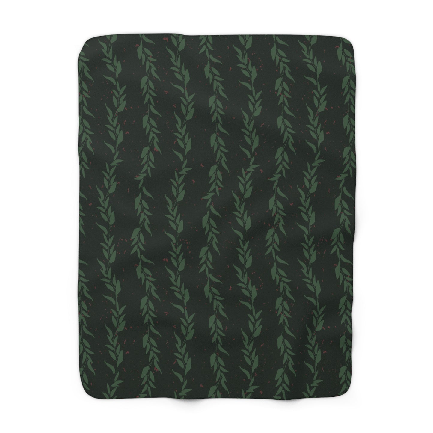 Green Rambler Sherpa Fleece Blanket