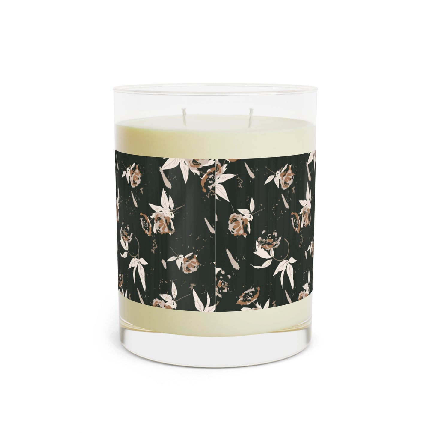 Evergreen Rose Scented Candle - Full Glass, 11oz