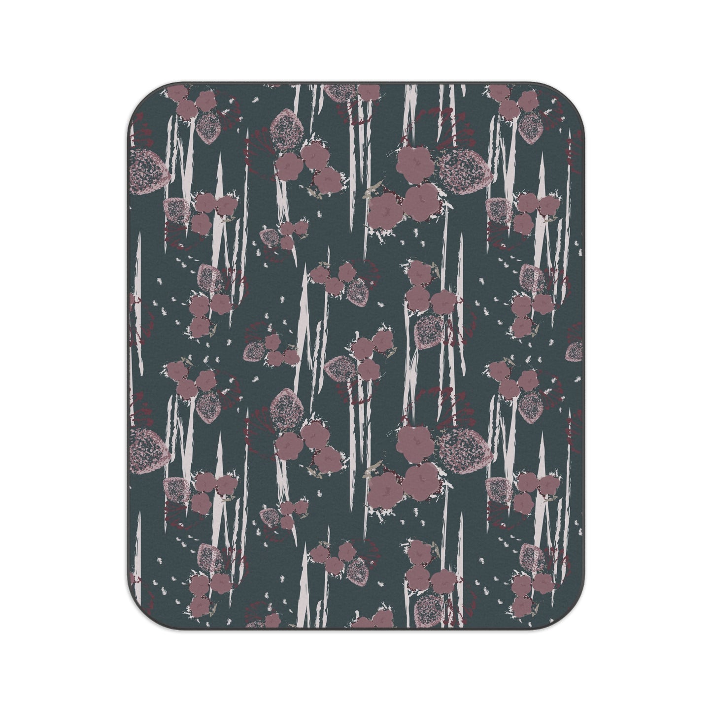 Floral Picnic Blanket - Winterberry print