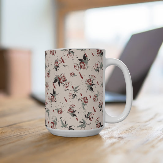 Marzipan Rose Mug 15oz