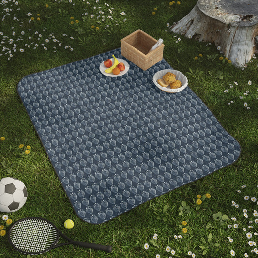 Stylish Picnic Blanket with Bluejean Berry Pattern - Perfect for Outdoor Gatherings