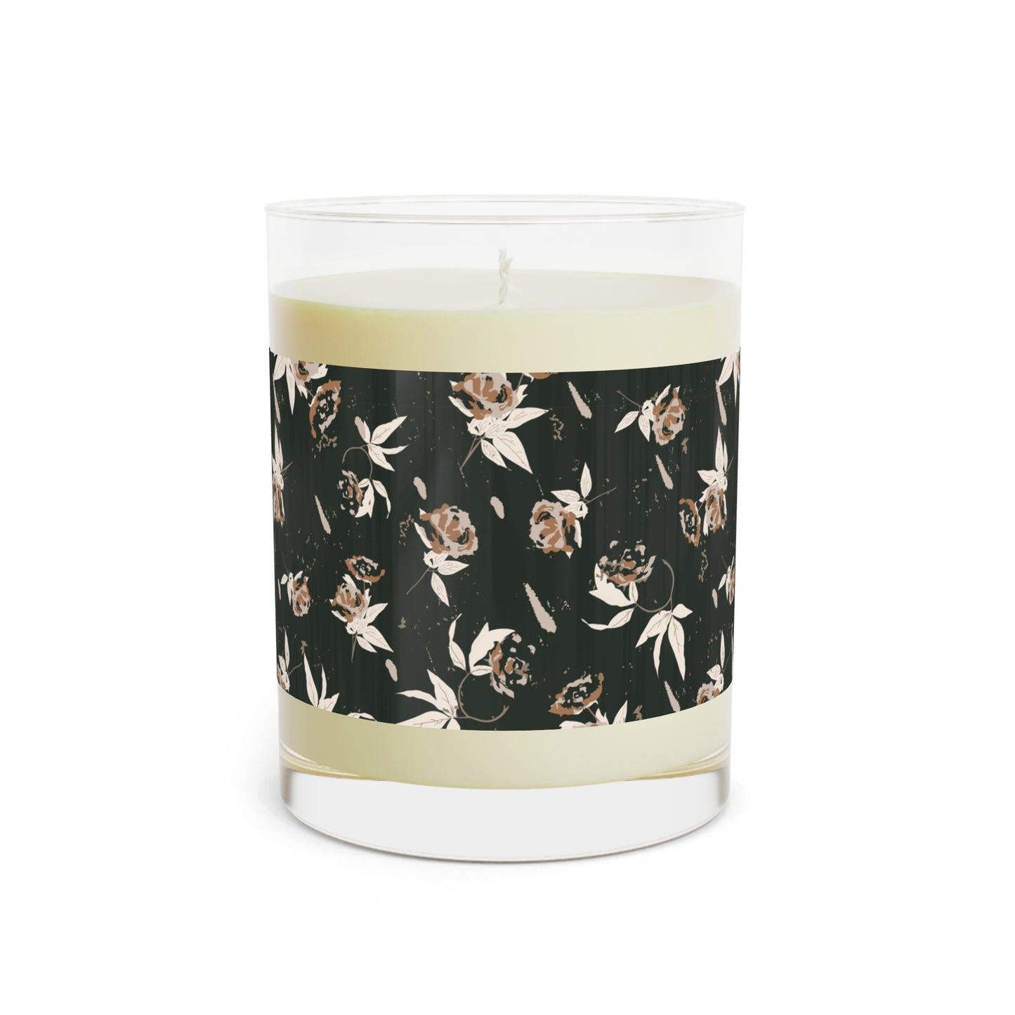 Evergreen Rose Scented Candle - Full Glass, 11oz