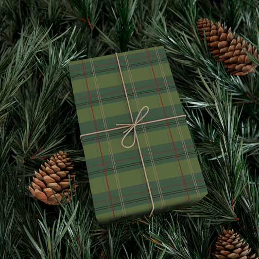 Gift Wrap Papers : Pimento Plaid Print