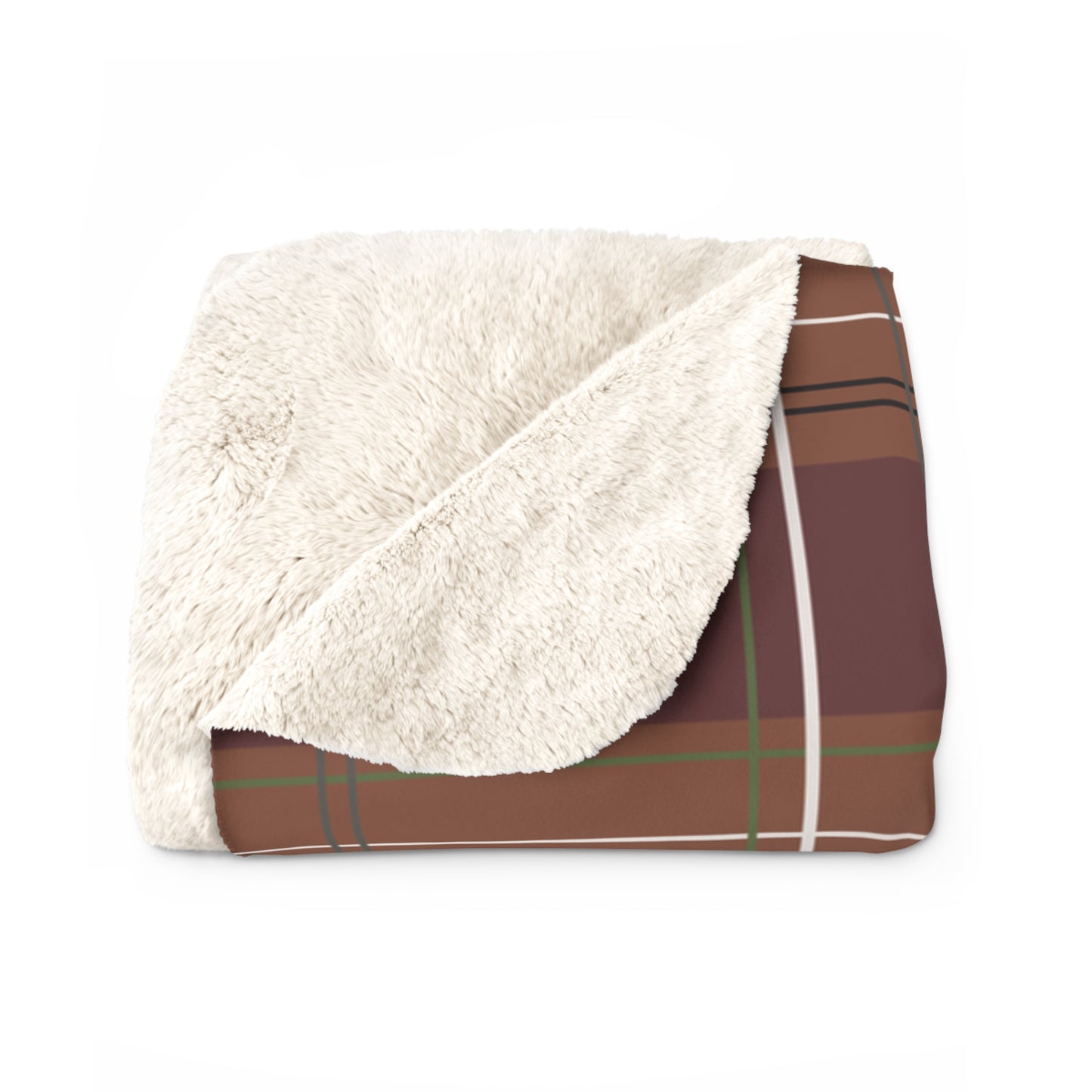 Harvest Plaid Sherpa Fleece Blanket