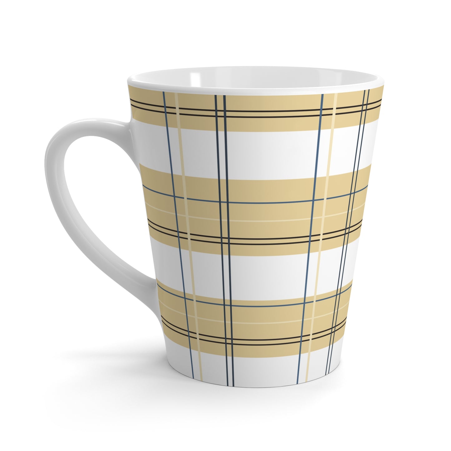 Latte Mug : Sunny Plaid print